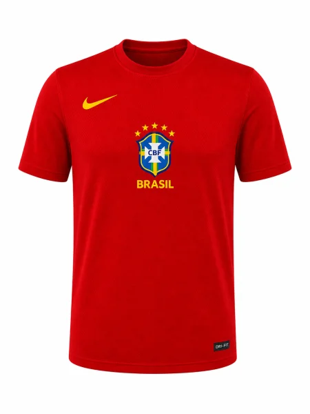 Camisa Brasil Vermelha Dri-FIT
